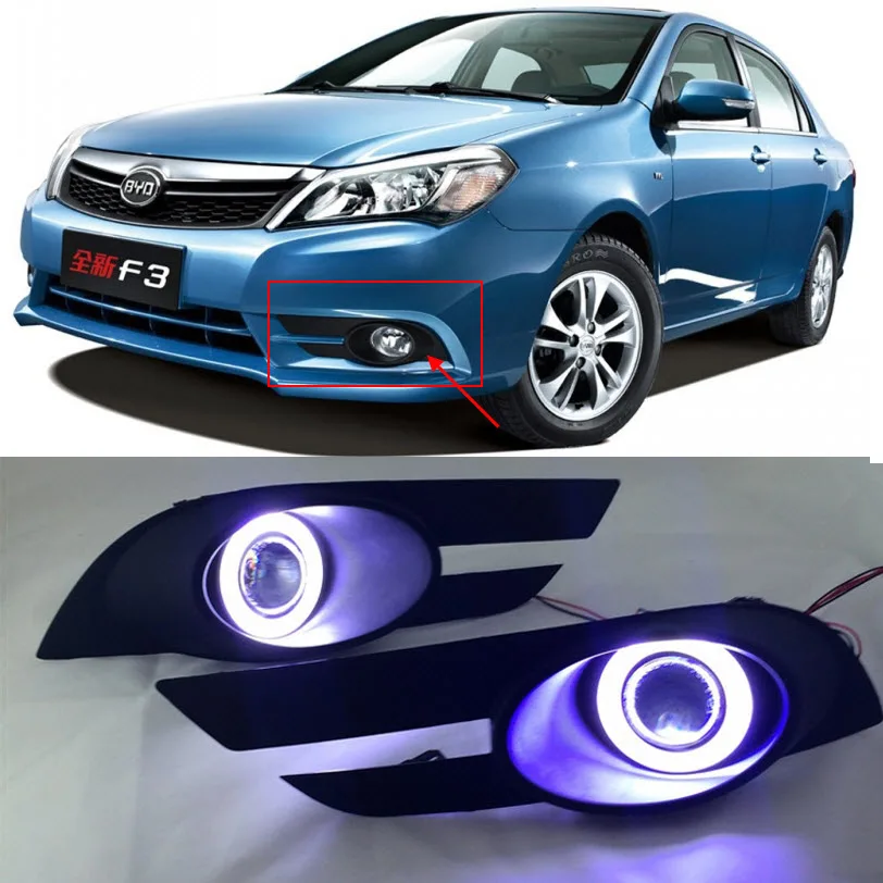 EEMRKE для BYD F3 2014 2015 светодиодный Ангельские глазки DRL H11 55W Галогенные