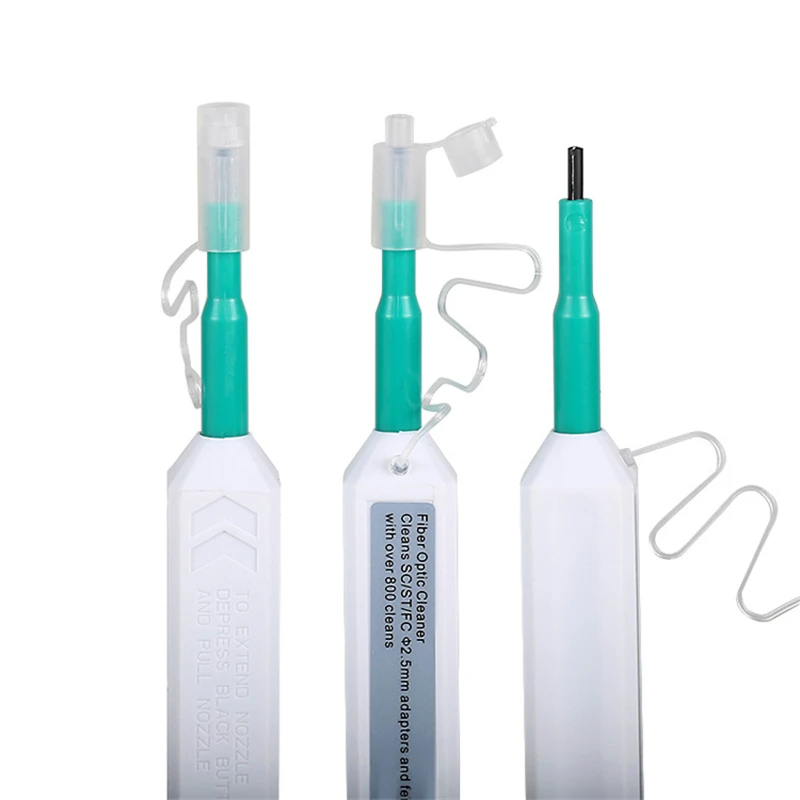 

10pcs 2.5mm SC /FC/ST1.25mm LC/MU Fiber Optical Clean Pen Flange Adapter One-Touch -Optical Connector er