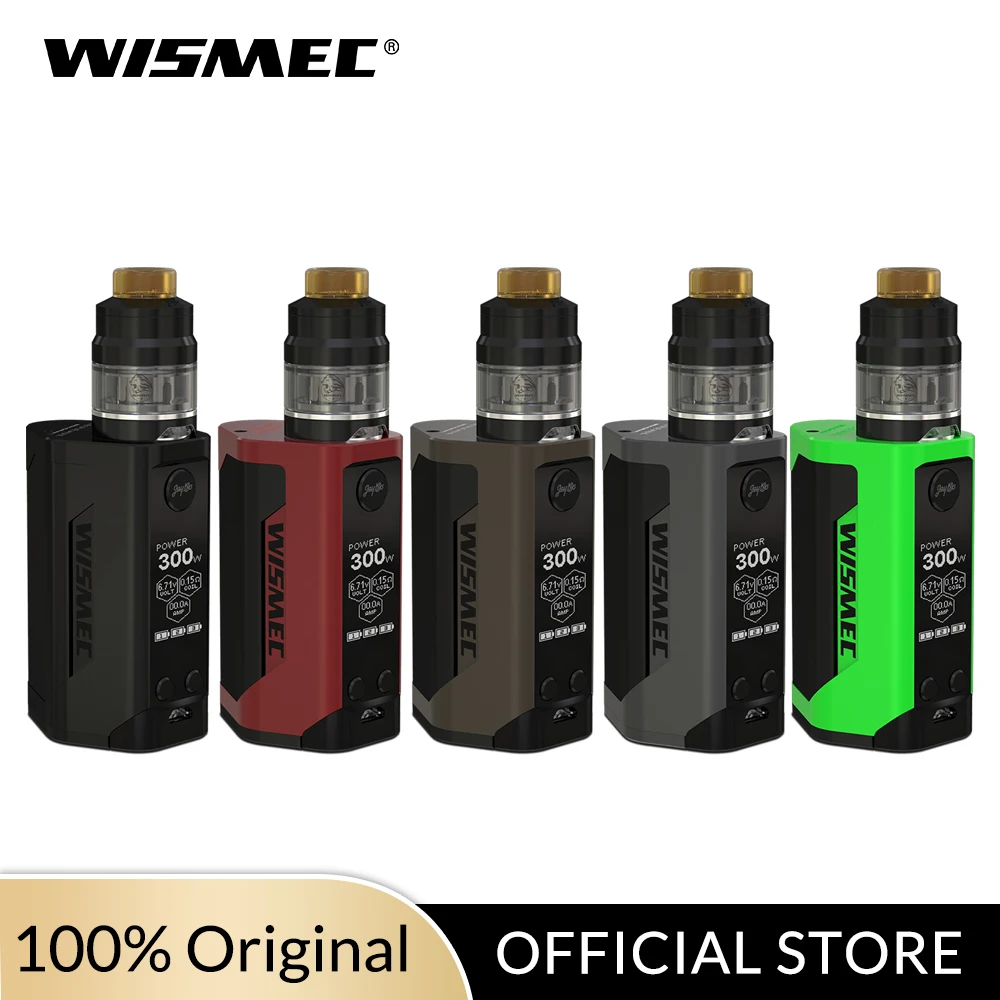 Оригинальный комплект электронной сигареты Wismec Reuleaux RX GEN3 с баком GNOME 4 мл 300 Вт VW/TC