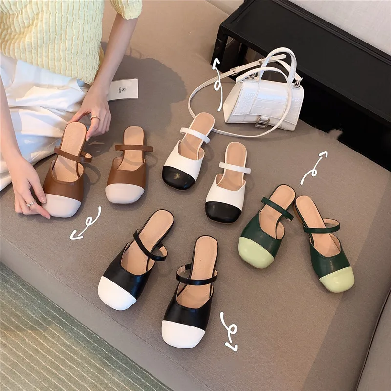 

Женские босоножки с ремешком bailos, Туфли Мэри Джейн из лакированной кожи на низком каблуке, классические туфли, сандалии с квадратным носком ...