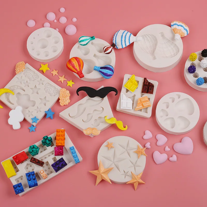 

Moon Cloud Silicone Mold DIY Hot Air Balloon Chocolate Mold Practical Baking Tool Love Epoxy Mold Cake decorating tools