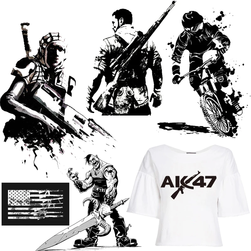 Нашивки с военным флагом термоклейкие термонаклейки для страйкбола наклейки на