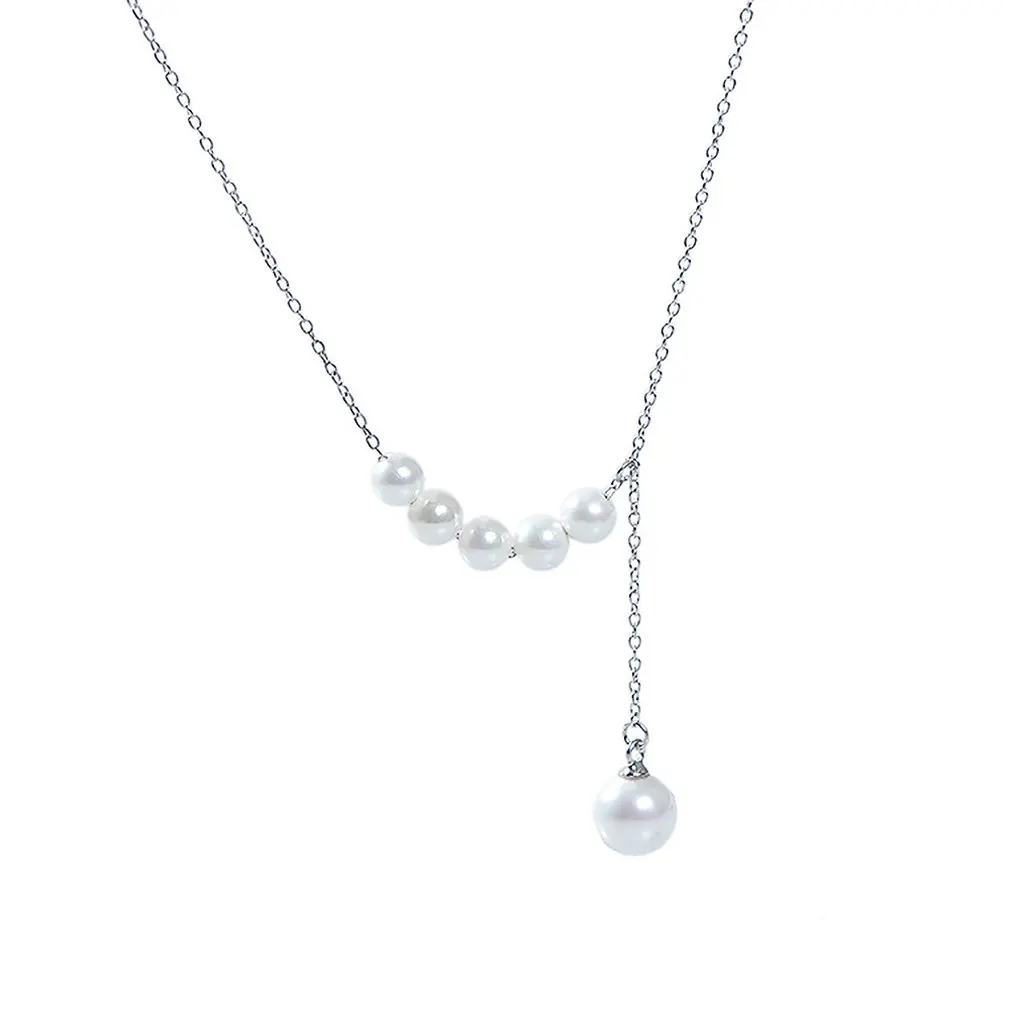 S925 Silver Pearl Necklace Hypoallergenic Female Custom Jewelry Birthday Gifts For Women |