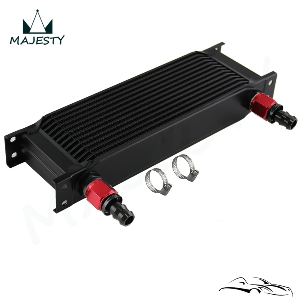 

Универсальный 13-рядный масляный радиатор AN10 для двигателя 248 мм 7/8-14 UNF + 2 шт. фитингов 0 ° BK