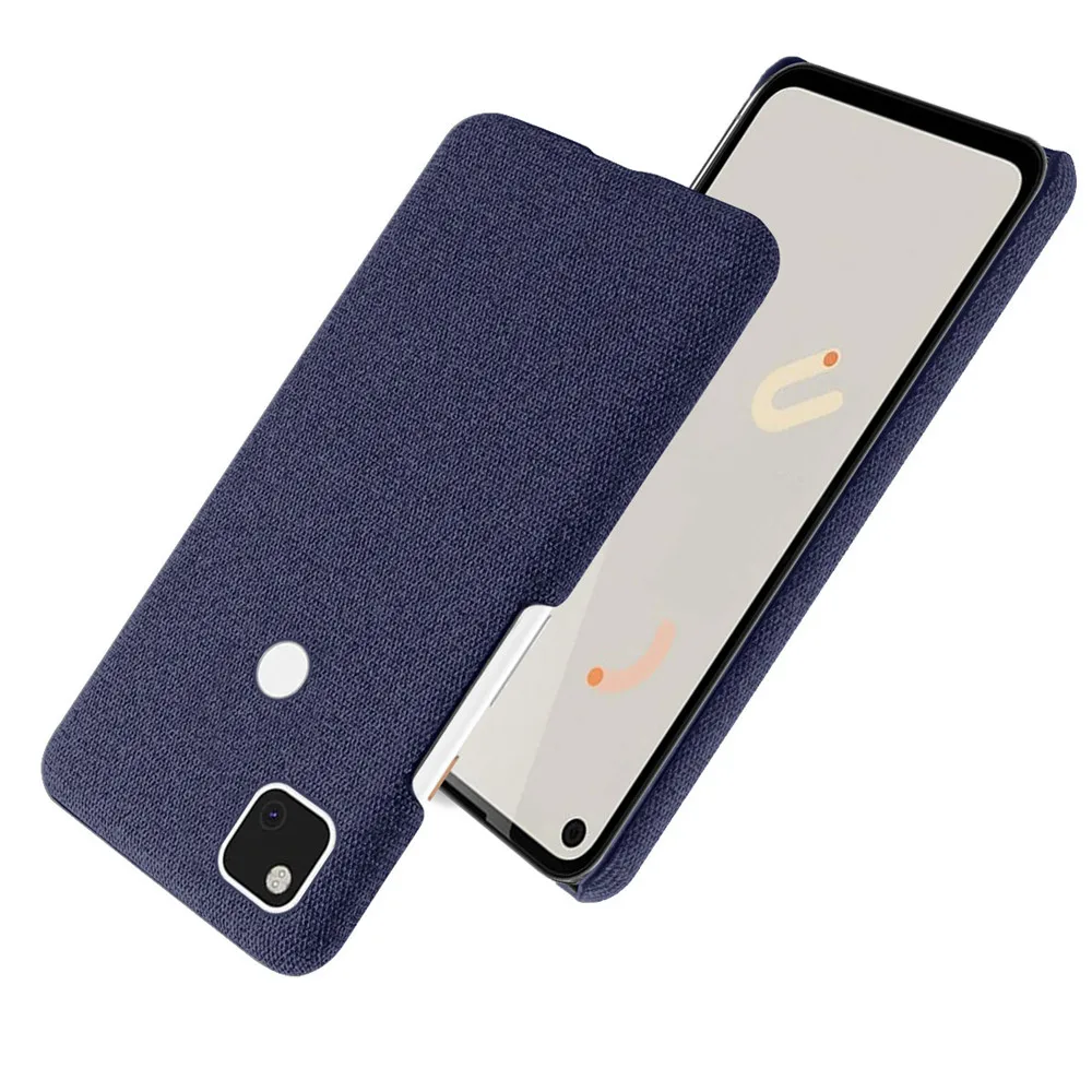 Ткань кожаный чехол на для Google Pixel 4A 4G 4 3A 3 2 XL pixel4a 5G тонкий ТКАННАЯ ретро жесткий из