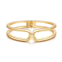 ornapeadia hot summer popular gold plated jewelry ol minimalist style bracelet for women big line openwork spring bracelet