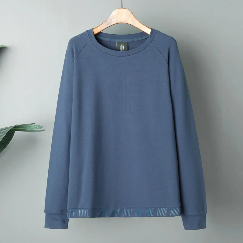 

2020 autumn and winter new personality fashion dark pattern printing trendy round neck ordinary women's sweater white