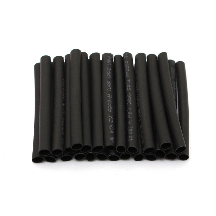 8 Meter/set Heat Shrink Tube Kit 1/2/3/4/5/6/8/10mm 2:1 Black Tubing Shrinkable Sleeving Wrap Diy Connector Cable | Обустройство дома