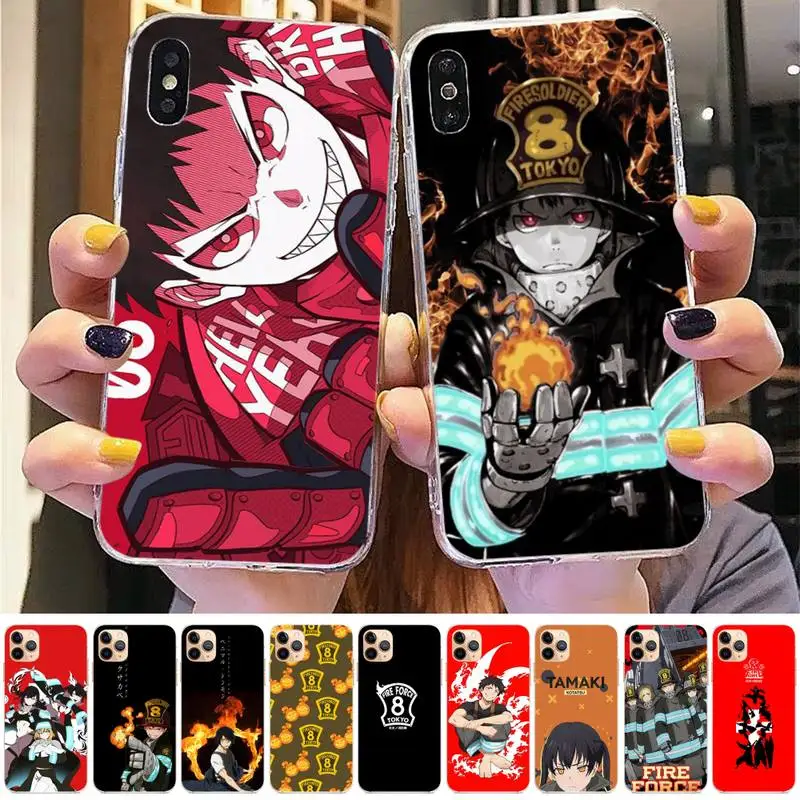 

Manga Anime Fire Force Phone Case for iPhone 11 12 13 mini pro XS MAX 8 7 6 6S Plus X 5S SE 2020 XR case