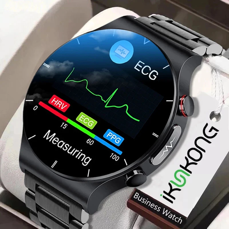 

Новинка 2022, мужские Смарт-часы с ЭКГ + ППГ, часы с тонометром и пульсометром, водонепроницаемый фитнес-трекер IP68, Смарт-часы для Huawei Xiaomi