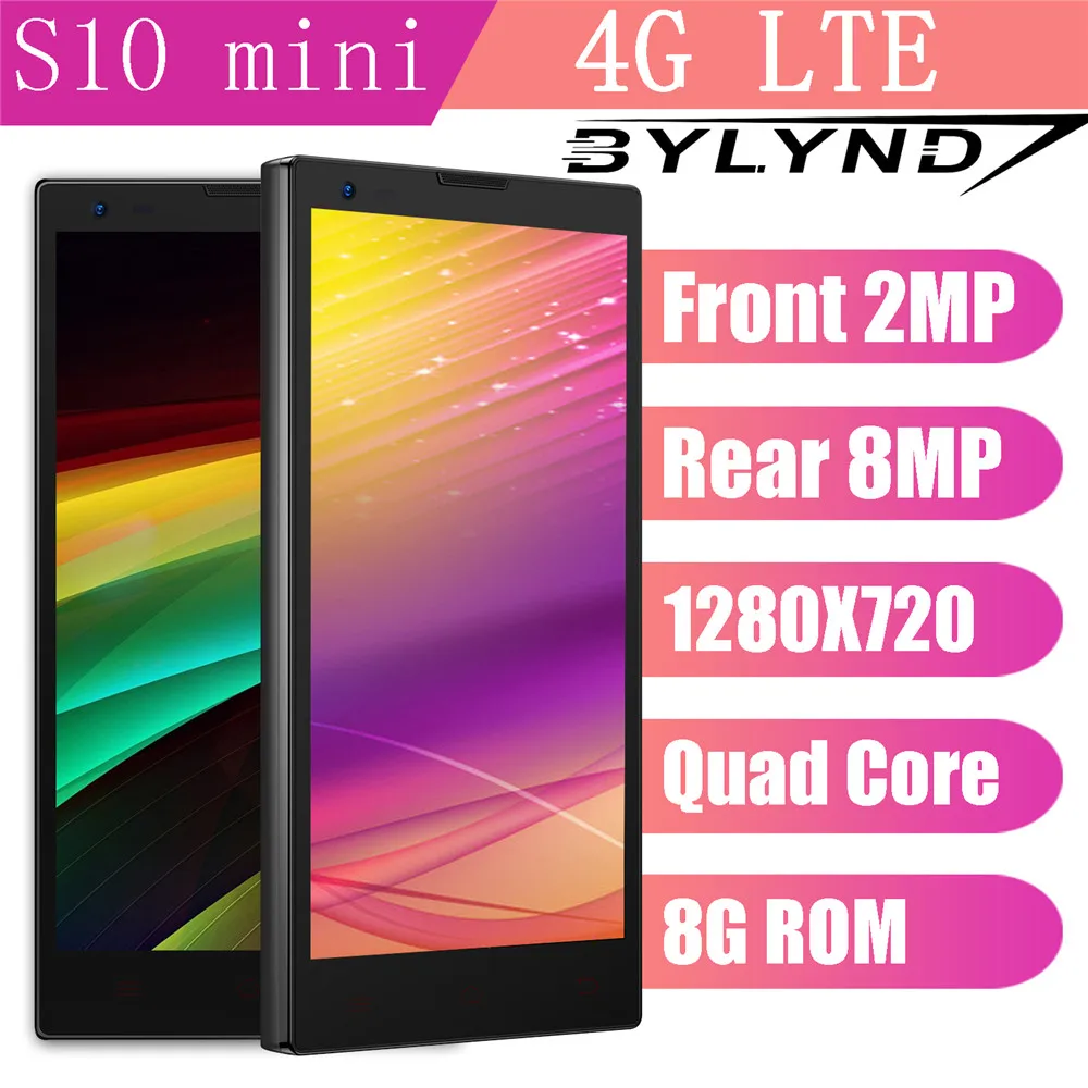 S10 мини смартфоны Android celulars 4G LTE 1G ram 8G rom 2MP + 8MP фронтальная/задняя камера мобильные