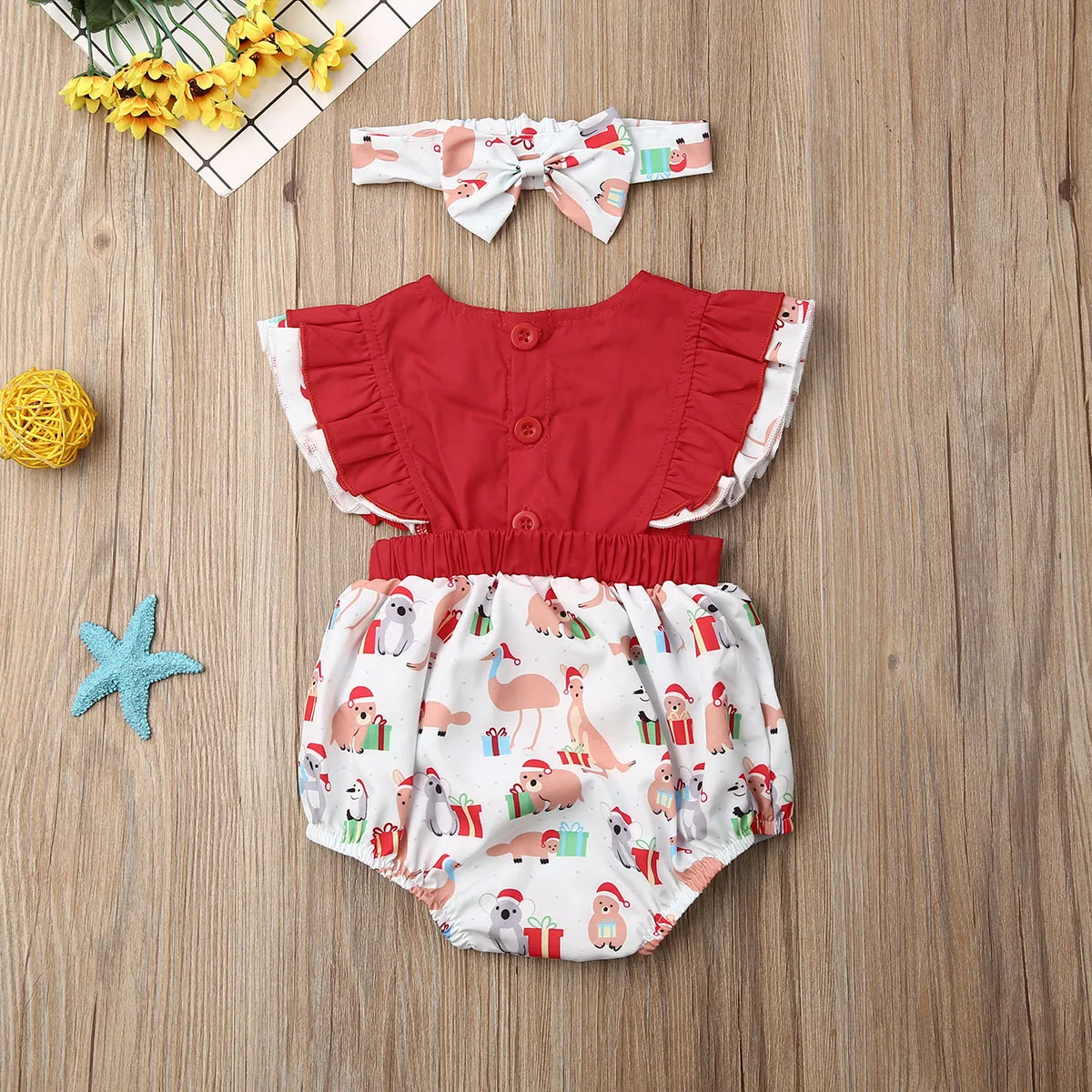 2019 брендовая Рождественская одежда для сестер Детский комбинезон с длинными