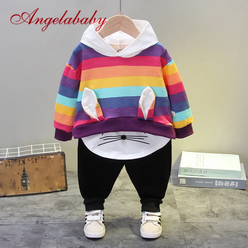 Новинка 2020 модный спортивный костюм для девочек и мальчиков комплект детской