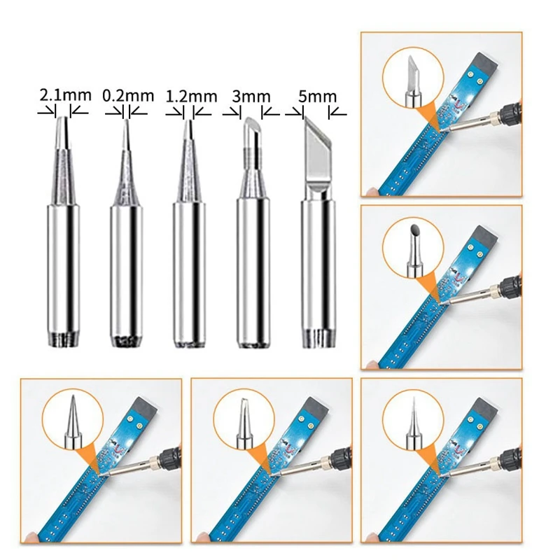 

12 Pieces Soldering Iron Kit - 60W Temperature Adjustable Electric Solder Iron Welding Set with EU Plug
