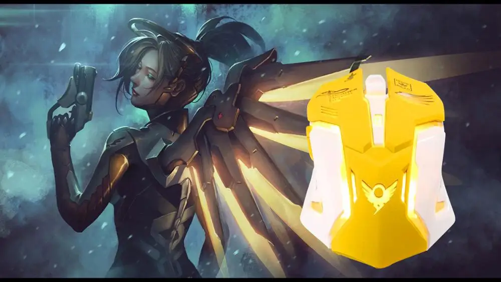 Проводная мышь OVERWATCH D.VA Reaper с 6 кнопками светодиодный подсветкой|Мыши| |