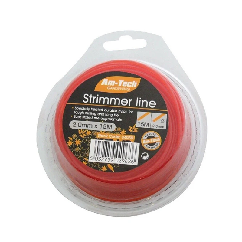 

15m*2mm ​Strimmer Line Nylon String Trimmer Spool Wire Replacement Part