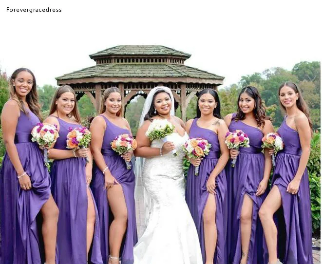 Женское платье подружки невесты фиолетовое для приема гостей свадьбы или