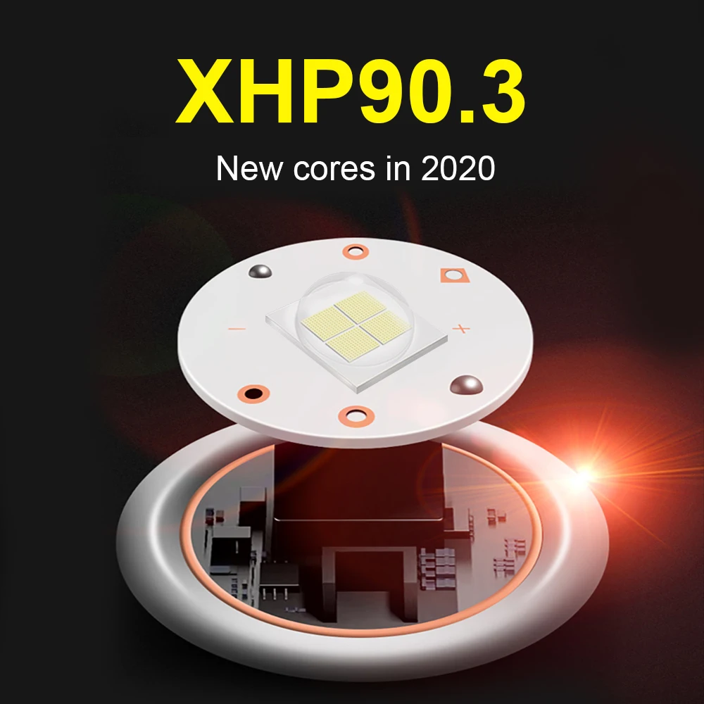 600000lm xhp90.3 вспышка светильник головной Фонарь налобный фонарь светодиодный usb