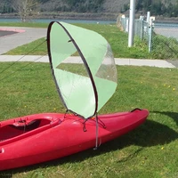 foldable kayak boat wind sail for sup kayak downwind wind sail paddle canoe boats drifting wind sail clear window