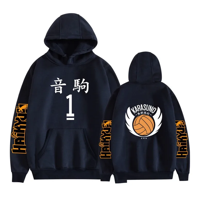 

Hot Japanese Anime Haikyuu Hoodies Men Funny Karasuno Fly High Graphic Streetwear Winter Warm Fashion Unisex Sweatshirts Male