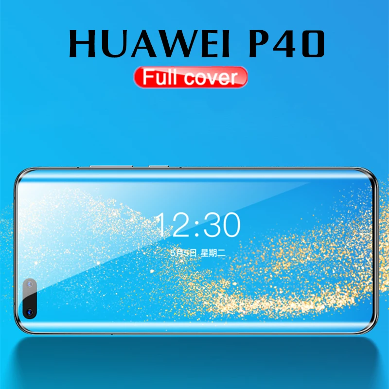 9D полное покрытие закаленное стекло для Huawei P40 pro Lite Защита экрана E