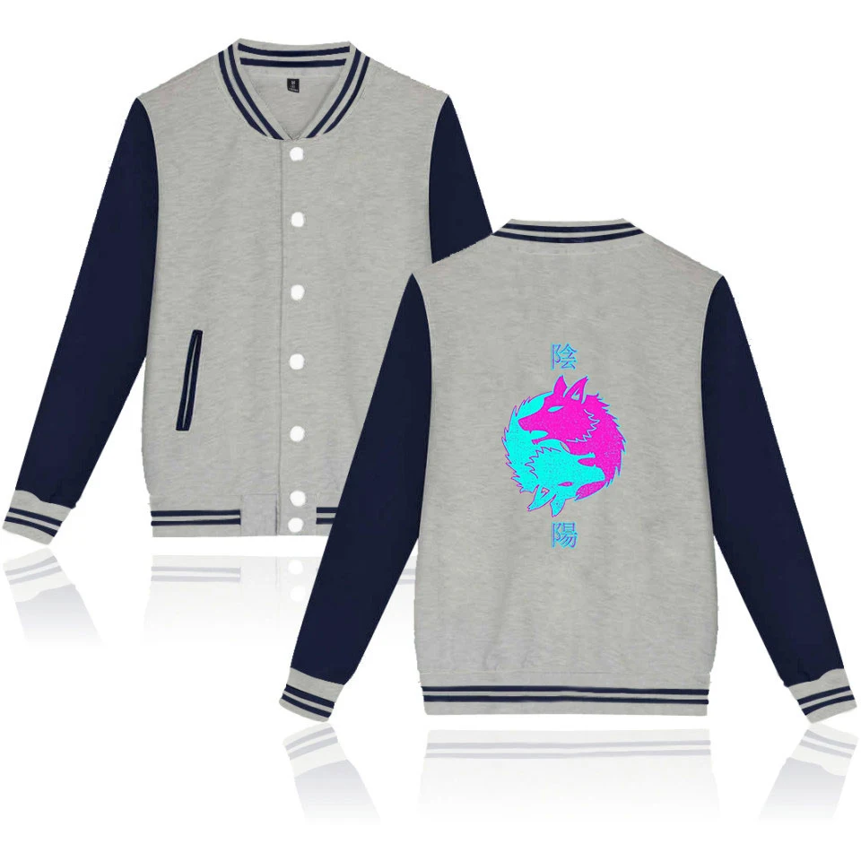 

Vaporwave Baseball Unisex Long Sleeve Jacket 2021 New Harajuku Casual Streetwear Clothes Good Quality xxs-4xl