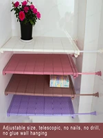 adjustable wardrobe storage shelf wall mounted extendable rack cupboard space saving do