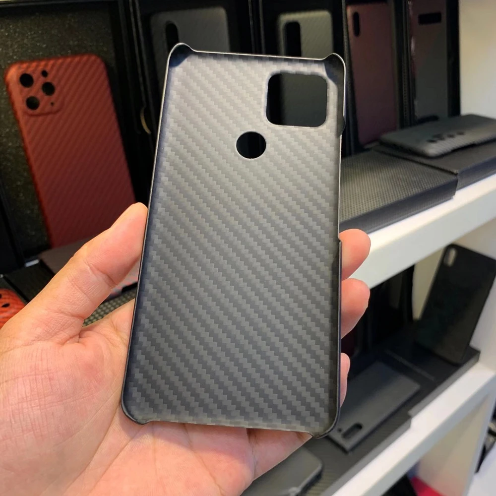 Cena Qadir Prawdziwe Oryginalne Etui Na Zderzak Z Włókna Węglowego Dla Google Pixel 4A 5G Osłona Na Telefon Google Pixel 5 5G Włókno Aramidowe