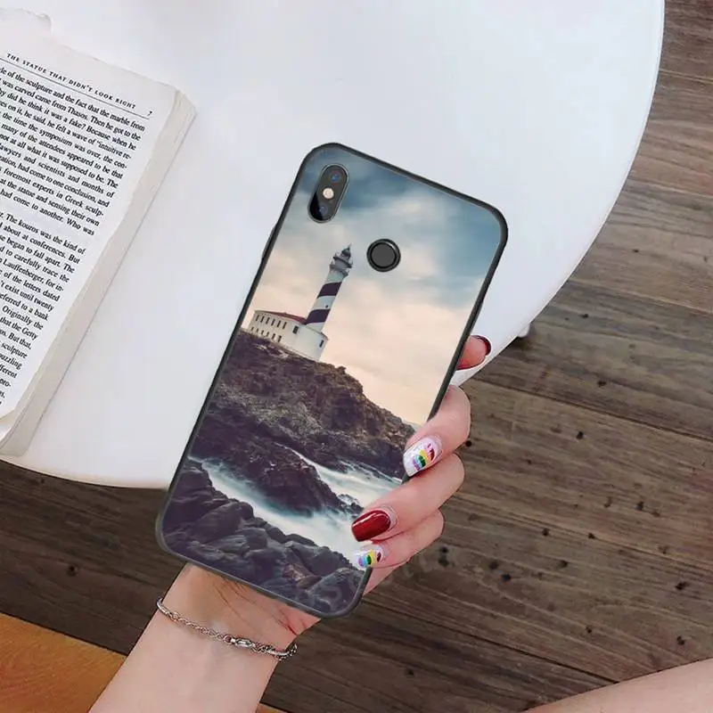 

lighthouse The mighty compass of the sea Phone Case For Xiaomi Redmi note 7 8 9 t max3 s 10 pro lite Luxury shell funda coque