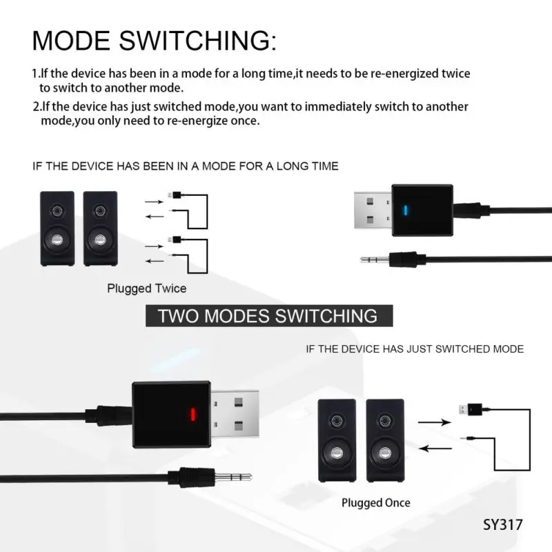 2-in-1 Music Audio Transceiver Bluetooth 5.0 Transmitter Receiver Portable USB Adapter For TV PC Car Kit Wireless | Электроника