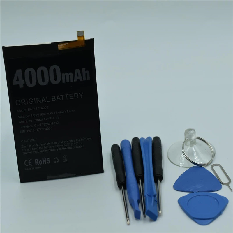 

In Stock 100% Original production date for DOOGEE Y8 plus battery 4000mAh High capacity for DOOGEE BAT18774000 battery