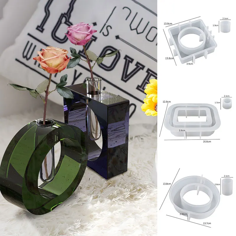 Простая силиконовая форма для цветочных ВАЗ веток гидропонных цветов акриловая