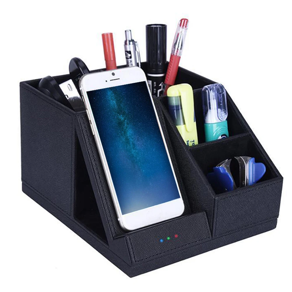 Держатель для ручек с беспроводным зарядным устройством Многофункциональный