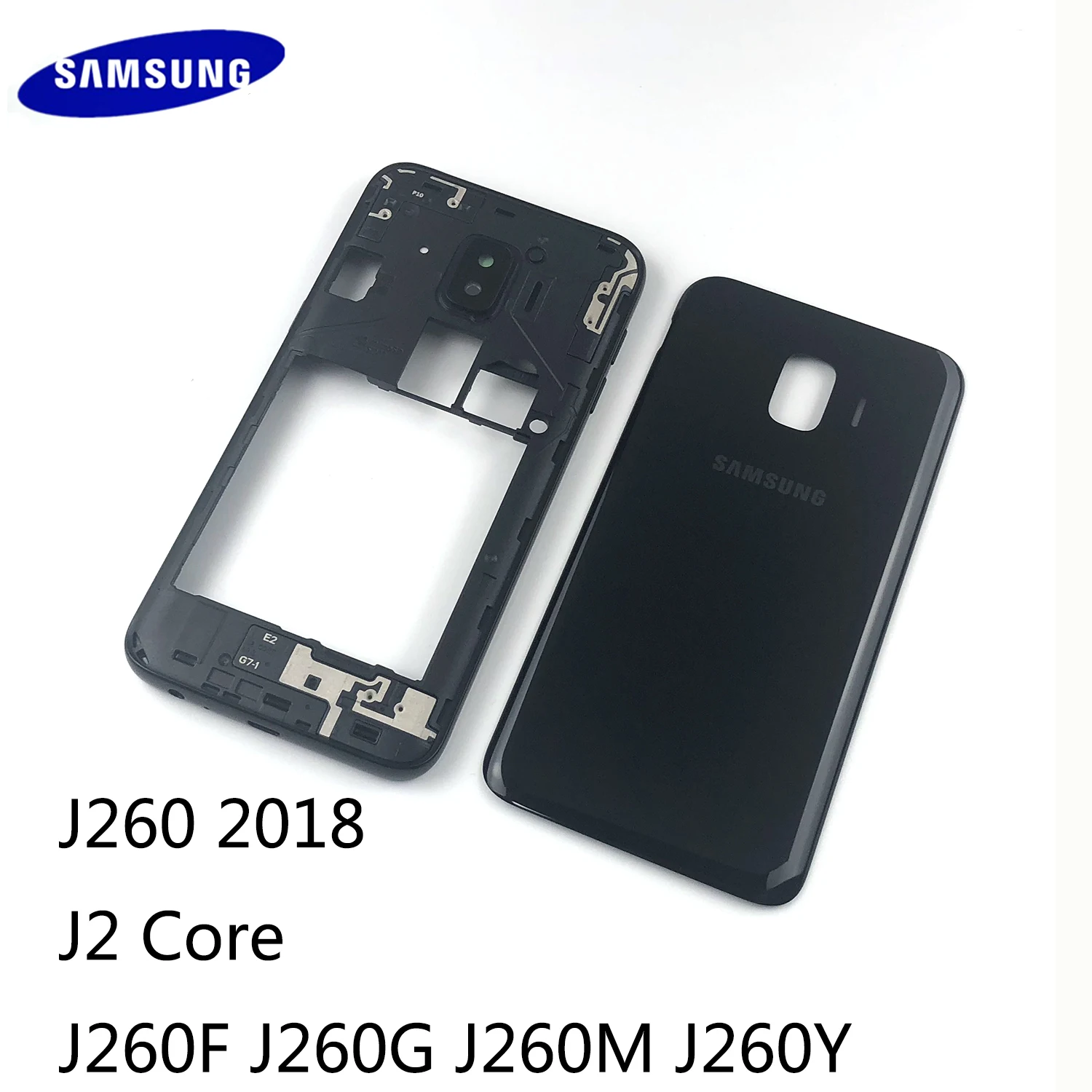 Для Samsung Galaxy J2 Core J260 J260F J260G J260M J260Y Корпус крышка средней части корпуса + Батарея