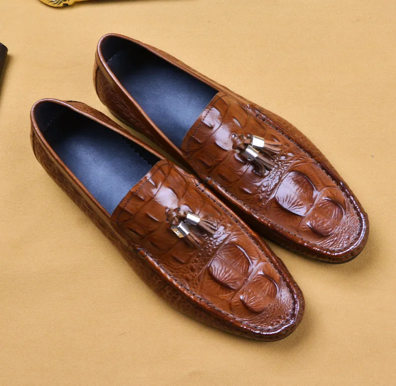 Мужские кожаные туфли с кисточками Деловые модельные брендовые Bullock из