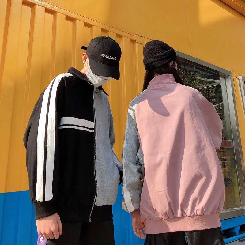 NiceMix в Корейском стиле Сезон весна-осень Новый Harajuku BF Свободные на молнии с