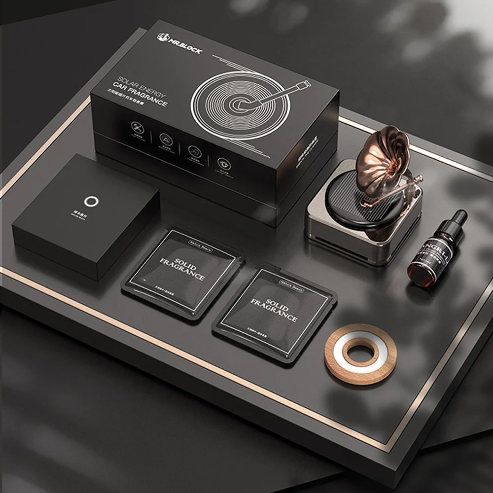 Освежитель воздуха для автомобиля проигрыватель записей на солнечной батарее