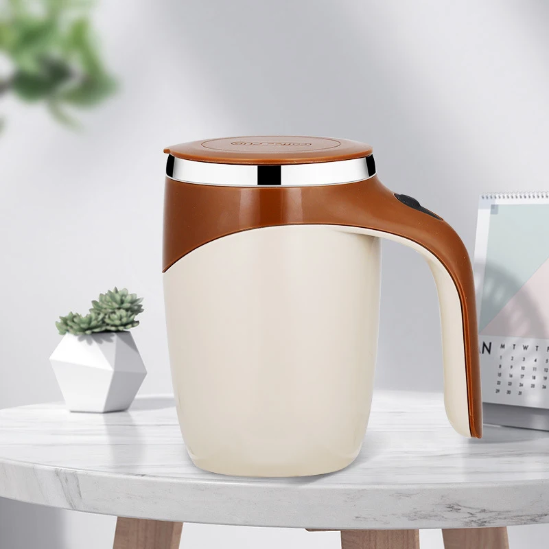 

Lazy Coffee Stirring Cup Auto Cup Magnetic Rotating Electric Milk Cup Mark Cup 304 Stainless Steel Self Stirring Mixing Cup