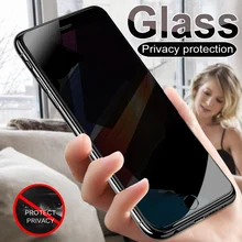 9D Glare Peeping Anti Spy Protective Glass For iPhone SE 2020 7 8 6 6S Plus iphone X XR XS 11 Pro Max Privacy screen protector
