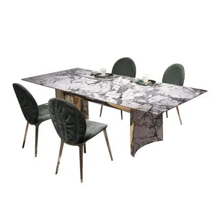 

new style Marble table rectangular living room high imported stone light luxury marble dining table furniture 4 seater