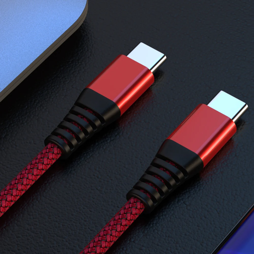 Кабель USB C к usb type-C для Xiaomi Redmi K20 Note 8 7 Pro Quick Charge 3,0 кабель type-C для samsung S9 Plus USB-C - Цвет: Красный