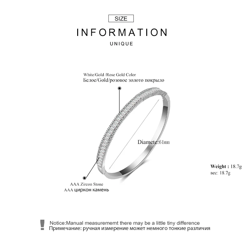 Женский браслет с кристаллами циркония RAKOL свадебный золотистого цвета