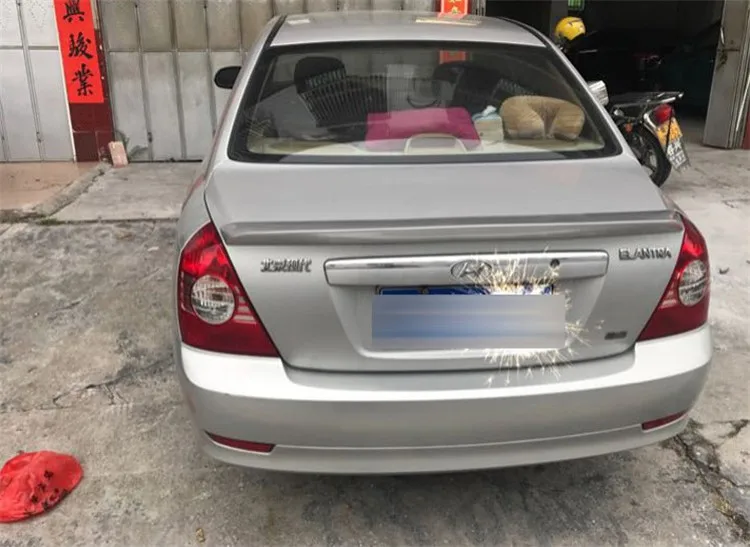 Спойлер для Hyundai Elantra 2003 2007 спойлер HBYW из АБС пластика цветное заднее крыло