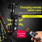 Водонепроницаемый беспроводной пульт дистанционного управления для защиты от кражи, вибрации, 110 дБ, USB, перезаряжаемый, для мотоцикла, велосипеда