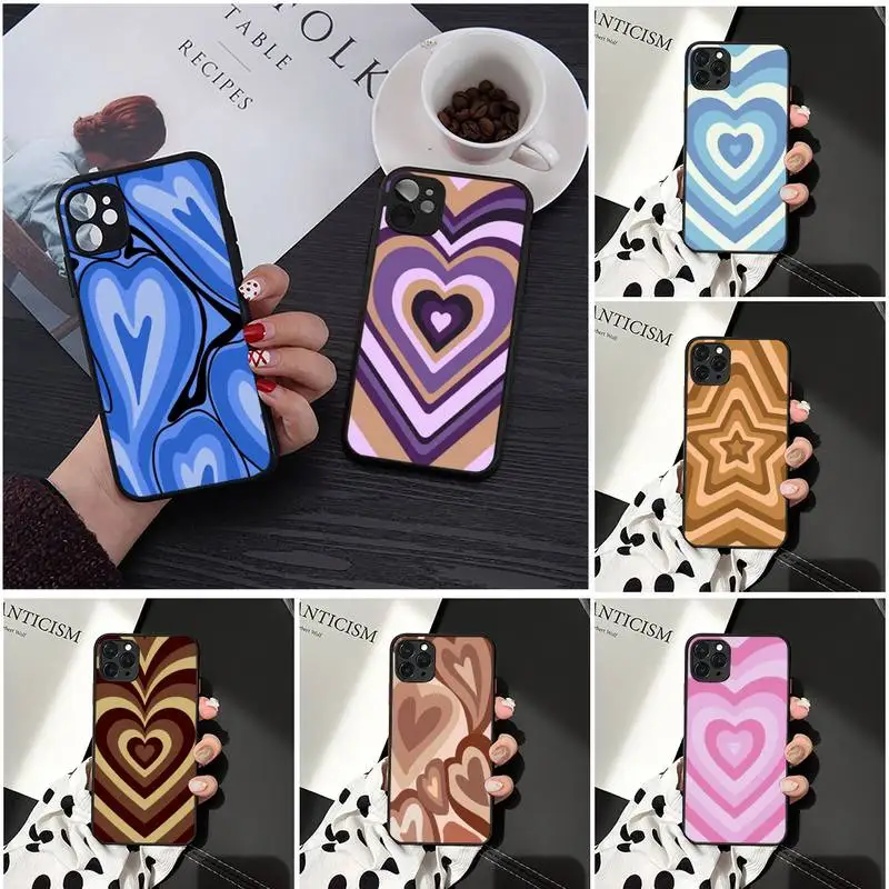 

Brown wallpaper Phone Case Matte Transparent for iPhone 7 8 11 12 s mini pro X XS XR MAX Plus Clear mobile bag soft funda coque