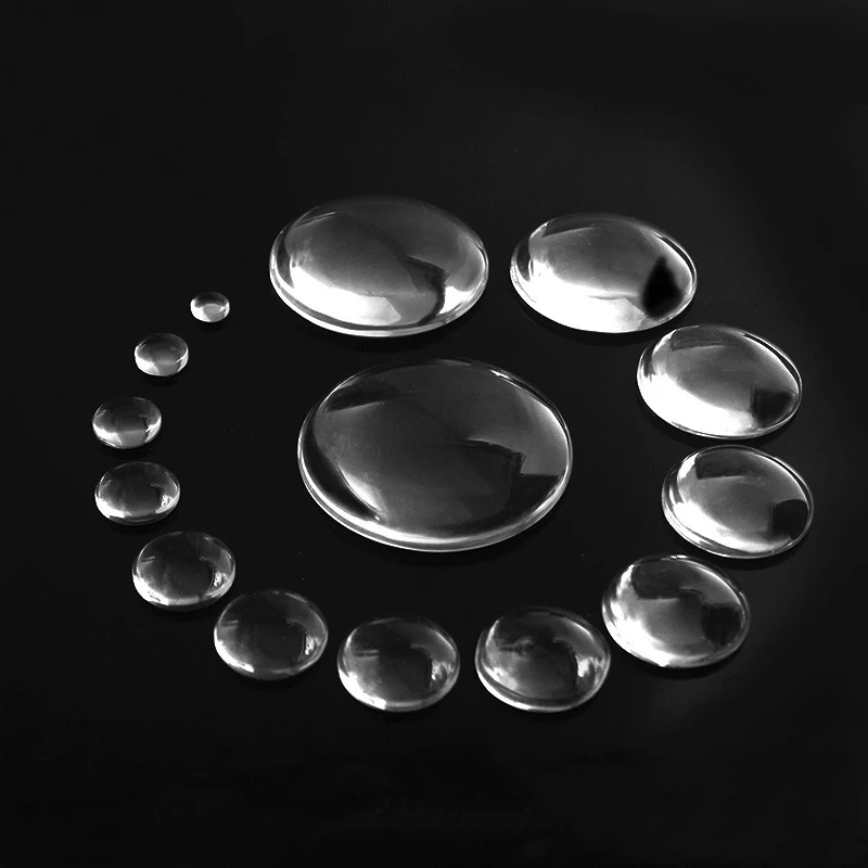 Прозрачный Круглый Овальный стеклянный пластырь диаметр 8-25 мм 50 шт. | Украшения и