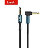 havit aux cable jack 3 5mm audio cable speaker cable male to male for jbl headphones car xiaomi redmi 5 plus oneplus 5t aux cord