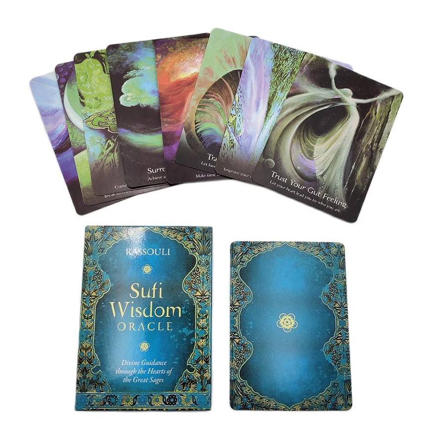 

Sufi Wisdom Oracle Cards Divination Fate Gameplay Playing 44 Sheet Tarot Cards Deck Family Party Entertainment Board Game