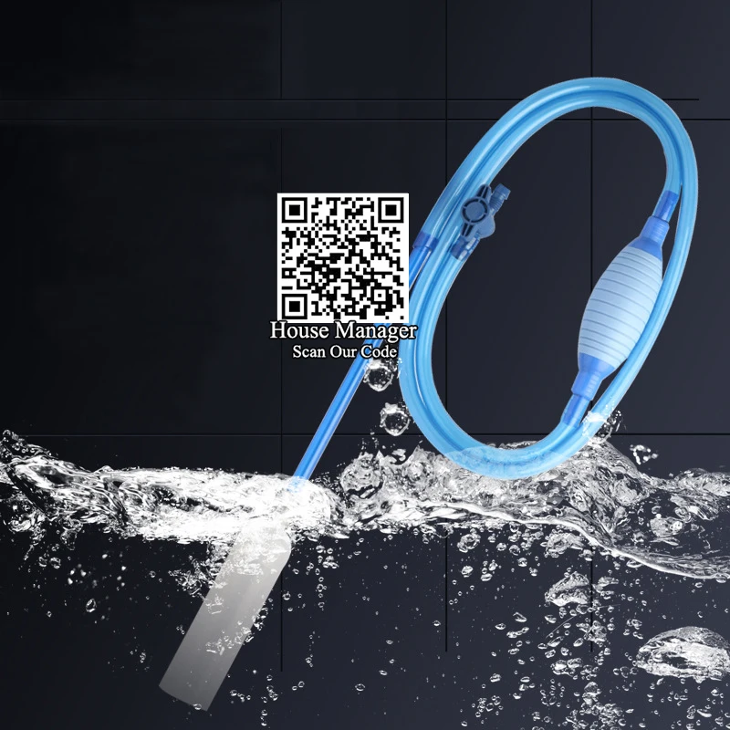 Аквариумный щебень пылесос ручной сифонный насос с фильтром сопло для аквариума