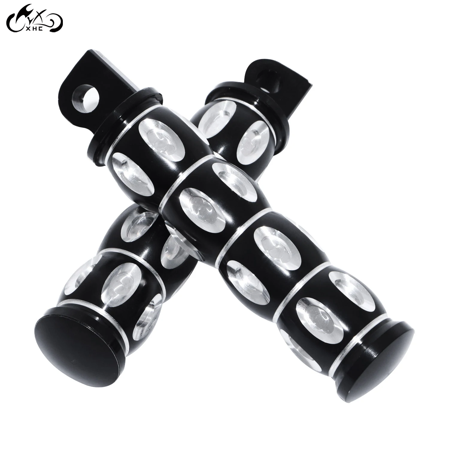Motorcycle Foot Rest Driver Passenger CNC Pegs Footrest Male Mount Billet For Harley Touring Dyna Sportster Softail | Автомобили и